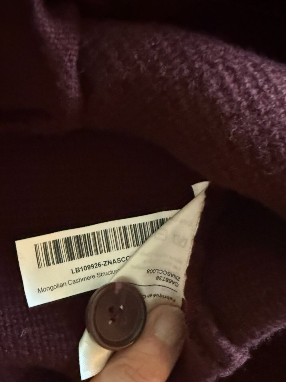 NWT Quince 100% Mongolian Cashmere Structured Cardigan Rich Burgandy Medium - Picture 5 of 7